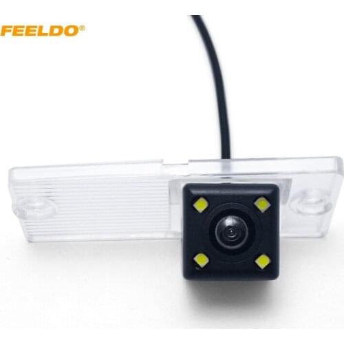 FEELDO HD Car Backup Rear View Camera With LED Light For KIA Cerato (09~13) /Forte (09~13) Night Vison Reverse Car Camera Kit