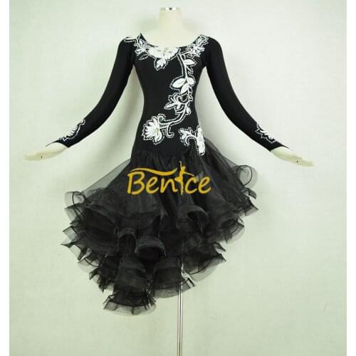 Freeshipping Latin Dance Skirt For Women Professional Sumba Dancing Skirt Adult Cheap Stage Rumba Qia Qia Latin Dress