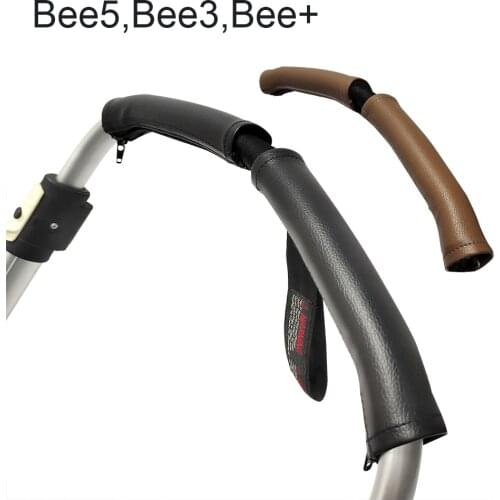 Stroller Handle Covers fit for Baguboo bee3,bee 5, bee+ Baby Carriage PU Leather Armrest Case Protective Cover Accessories
