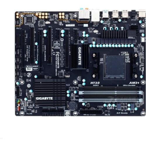 For Gigabyte GA-990XA-UD3-R5 Original Used Desktop Motherboard 990XA-UD3-R5 for AMD 990X Socket AM3 AM3+ DDR3 On Sale