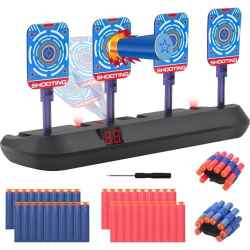 Nerf N-Strike Series Electric Target High Precision Scoring Digital Automatic Reset Sound Light Shooting Game Outdoor Sports Toy