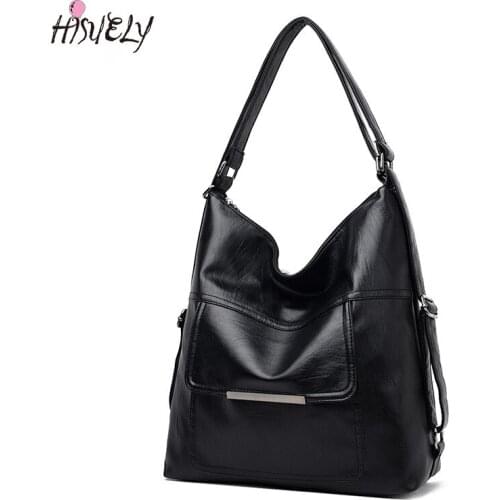 Hot Sale Retro Soft Women Crossbody Bags Luxury Vintage Designer Shoulder Bags for Female Top-handle Casual Big Totes Bolsos Q2