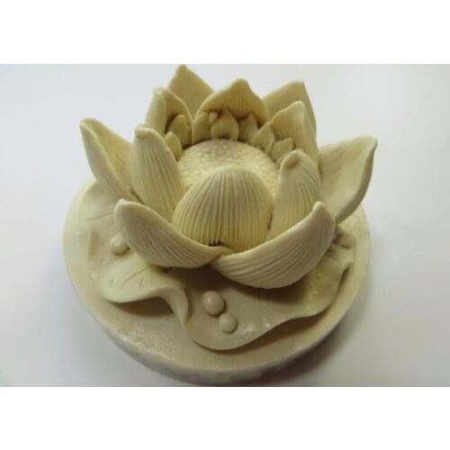 HC0023 3d Lotus Silicone Molds Flowers Mould flower candle molds chocolate mould silicone Bouquet Flower Mold Garden moulds