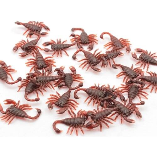 1Pcs April Fools Day Halloween Toys Mockery Toy Lifelike Simulation Rubber Scorpion Gags & Practical Jokes Prop Decorations
