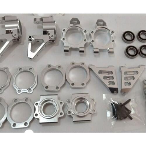 Metal Front and Rear Wheel Hub Carrier Set for 5b 5t 5sc RC Car and other Vehicles & Remote Control Toys Upgrade Parts