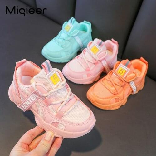 Spring Autumn Kids Shoes Fashion Baby Boys Girls Childrens Casual Sneakers Breathable Mesh Soft Anti-Slip Running Sports Shoes