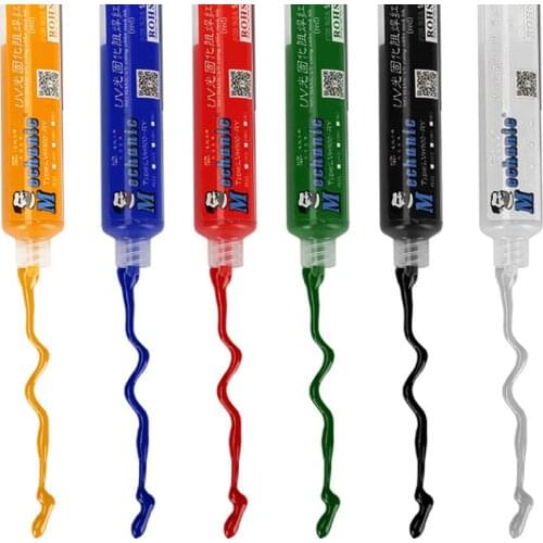 MECHANIC UV Solder Mask PCB BGA Paint Prevent Corrosive Arcing Soldering Welding Fluxes Oil Black/Blue/Green/Red/Yellow/White