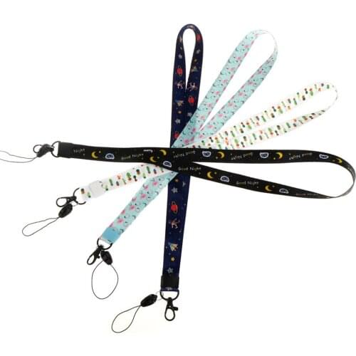 Cartoon Cute Lanyard For Keys Lanyard Flash Drives Keys Keychains ID Name Tag DIY Hang Rope