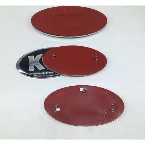 For K-IA Logo Stinger Seltos Optima K3 KX3 K5 RIO Sorento SKY Car Front Rear Trunk Grille Emblem Bonnet Hood Sticker Accessories
