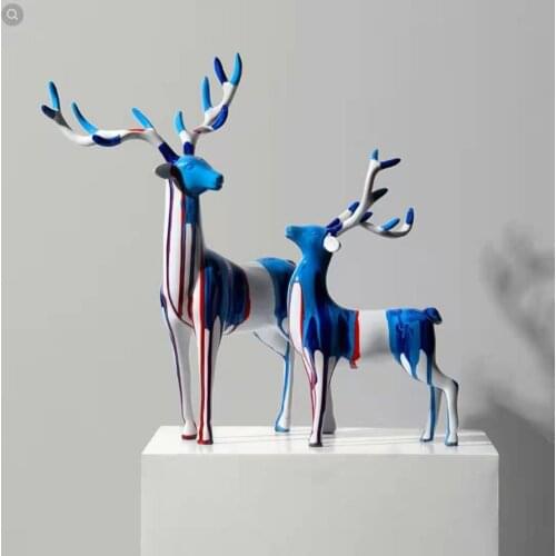 Nordic Creative Deer Decoration Light Luxury Living Room Wine Cabinet TV Cabinet Entrance Home Decorations Housewarming Gifts
