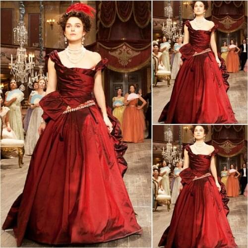 2017 New!elegant Victorian Corset Gothic/Civil War Southern Belle Ball Gown Dress Anna Karenina dresses US 4-16 C-002