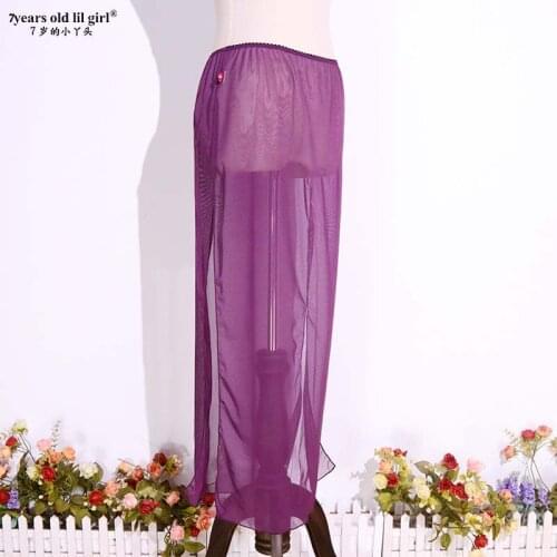 Transparent Thin Skirt With Open Slit Belly Dance CX59