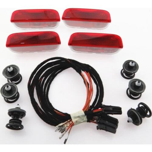 ZC Door Warning Light Cable Harness For VW Golf MK5 MK6 MK7 J.etta Passat B6 B7 Tiguan Touareg 3AD947411 7L6 868 243 3B0972702