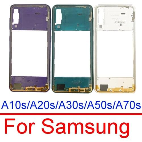 Middle Frame Housing For Samsung Galaxy A10s A20s A30s A50s A70s A107 A207 A307 A507 A707 Middle Frame Bezel Plate Repair Parts