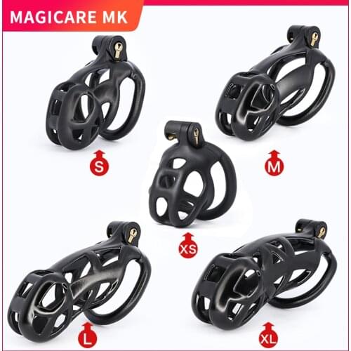 Mamba 3D Printing Cock Cage Penis Sleeve Plastic lockable Cobra Male Chastity Device Penis Rings Adult Games Sex Toys For Men