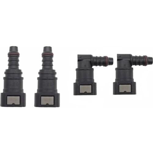 9.89 ID8 Curved Fuel Line Quick Connector, Urea Tube Fastener Pipe Fittings Gas Filter Fitting