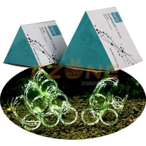 3-6 Piece VIV Aquarium Crystal Shrimp Ornamental Glass Nest For Fish Tank