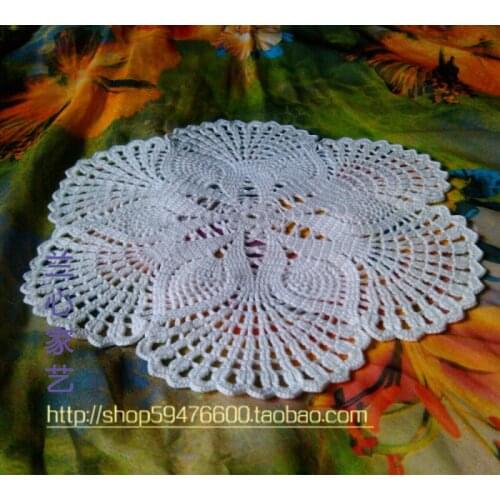 Free shipping fashion cotton knitted lace felt for dinning table decoration tableware for home decor wedding decoration pads
