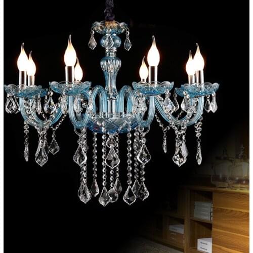 Decoration Candle Crystal Chandelier Luxurious Lighting Fixture For Living Room Hotel Wedding Decor Hanging French style lamp