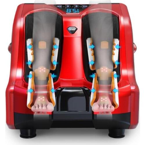HANRIVER 2018 Electric Shiatsu Heating Leg Massager Gua Sha Vibration Therapy Reflexology Massage Too Pain Relief Home Relaxatio