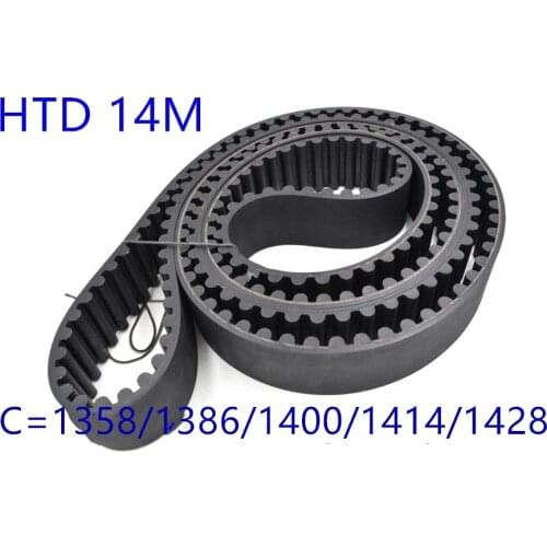 HTD 14M synchronous belt C=1358/1386/1400/1414/1428 width 30mm/40/50mm Teeth 97 99 100 101 102 HTD14M 1400-14M 1428-14M
