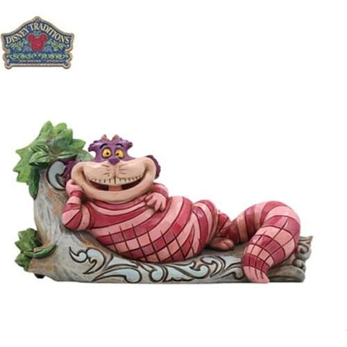 Creative cartoon Disney Cheshire Cat Hand-made Alice in Wonderland Miao Miao Cat Decoration Anime Model Gift AG2172