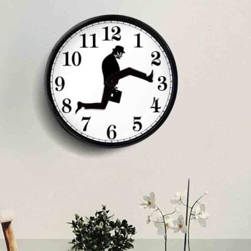 Monty Python Inspired Silly Walk Wall Clock Creative Silent Mute Clock Wall Art for Home Living Room Decor GQ