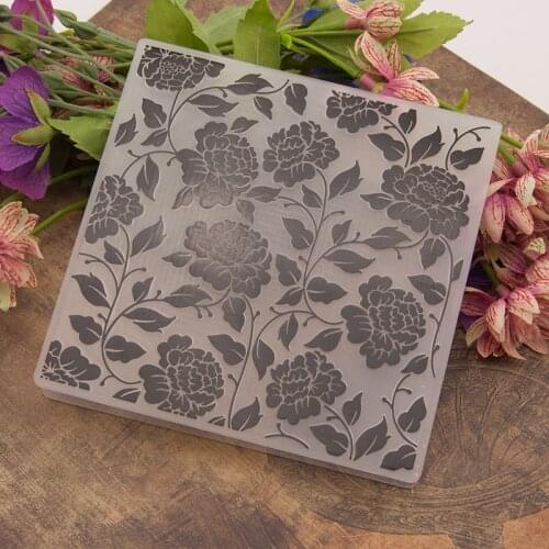 Rose Flower Embossing Folder for Card Making Floral DIY Plastic Scrapbooking Photo Album Card Paper DIY Craft Decoration Temp