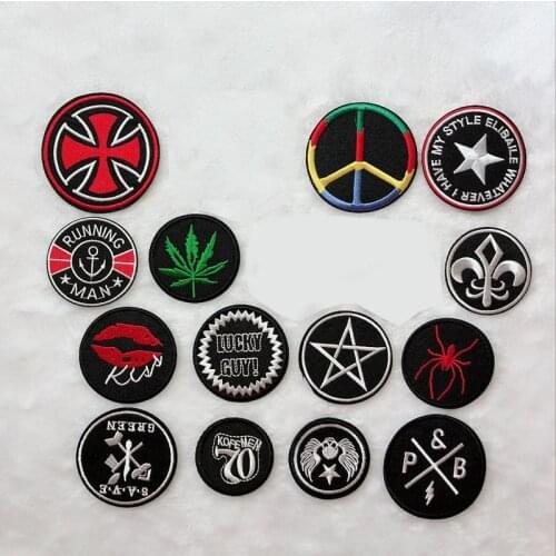 PGY 1 PCS Creative series Embroidery spider Patches Iron on T-Shirt Jackets Coats Sew on Fabric Clothes Skeleton Skull Appliques
