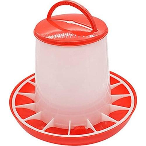 Plastic Hanging Poultry Feeder Waterer Feeder Combo Bucket Dispenser Fully Poultry Drinking Machine Cup @LS