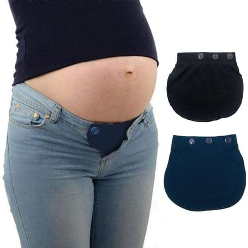 Maternity Waistband Elastic Extender Soft Pants Belt Extension Buckle Button Lengthening Pregnant Women Pregnancy Adjustable