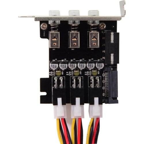 GHH 3 Hard Disk Control System HDD SSD Power Switch with Low Profile Bracket Safe Stable Lead-free Durable CE1668