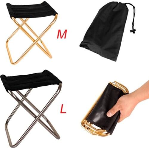 Foldable Folding Fishing Chair Lightweight Picnic Camping Chair Aluminium Cloth Outdoor Portable Easy To Carry Outdoor Furniture