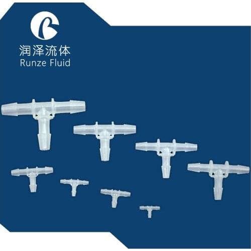 10 pcs Plastic Barb Hose Fitting Tee Connector 1/16 1/8 3/16 1/4 3-Way Hose Joint Tube T-Shape Pipe Fittings