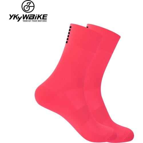 YKYWBIKE Sports Racing Cycling Socks Professional Brand Sport Socks Breathable Road Bicycle Socks Men and Women Outdoor 9 color