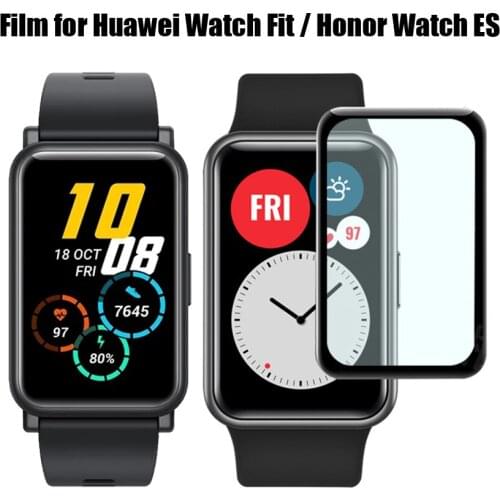 2pcs Protective Film for Huawei Watch Fit 3D Curved Full Coverage Screen Protector Cover for Honor Watch ES Smart Watch Band