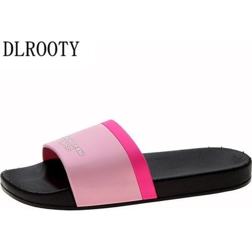 Women Slippers Sandals Flip Flops Bathroom Summer Fashion Flats Breathable Non-slip Shoes Woman Home Slides Casual Female