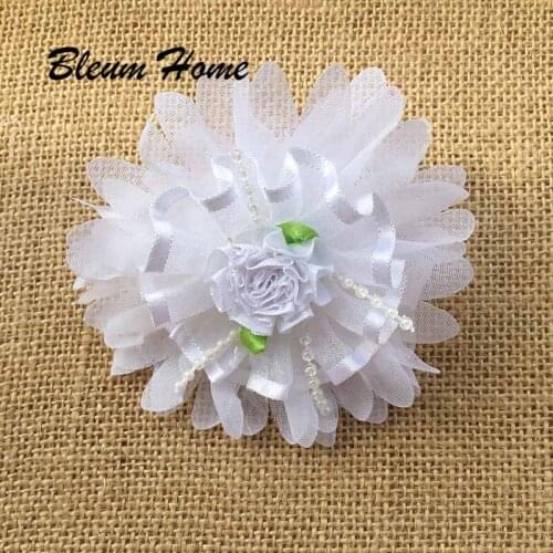 12pcs Bleum Home New Princess white Flora bud Modern Ornament accessories Girls Headwear Dancing student Birthday campus Part