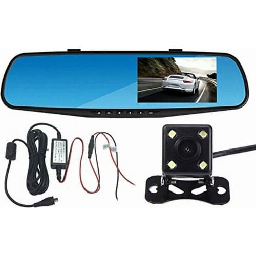2PCS wholesale best Dashboard cameras accident recorders front and rear facing camera system dual channel