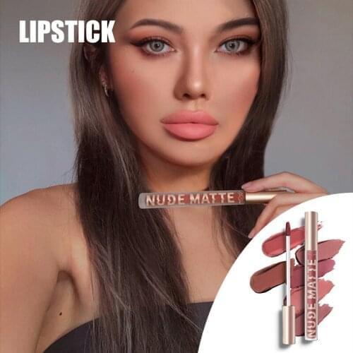 2021 8 Color Matte Lipstick Set Velvet Lip Glaze Color Charm Lasting Non-fading Lip Makeup