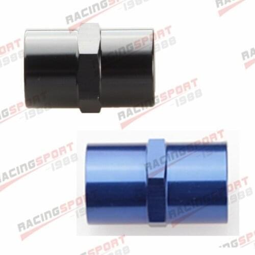 3/4" NPT Female To 3/4" NPT Female Straight Adapter Fitting Aluminum Blue/BLACK