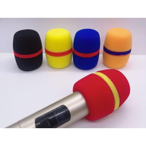 5Pcs Colorful Multi color Handheld Stage Microphone Windscreen Foam Mic Cover for Professional Microphone wireless Mic Karaoke