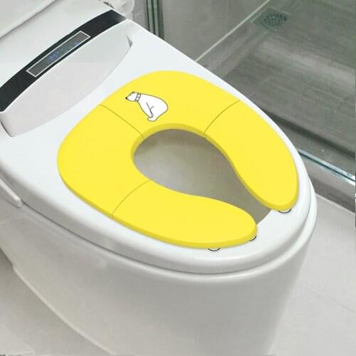 Baby Travel Folding Potty Seat Toddler Silicone Non-slip Portable Toilet Training Mat Children Urinal Cushion Children Chair Pad