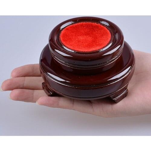 Hot!Hot!!Wood Display Stand For 120-130MM Crystal Ball Sphere Globe Stone Holder Polished