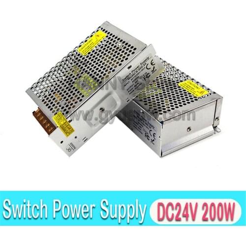 Switching power supply unit 24V 8.3A 200W ac to dc power Source 110V 220V Input to DC24V Output For CCTV Printer Lighting