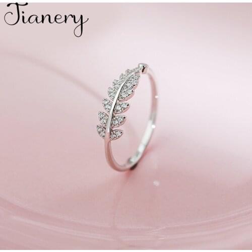 Personality Boho Crystal Leaf Rings For Women Charm Wedding Jewelry Adjustable Antique Finger Ring Anillos 2021