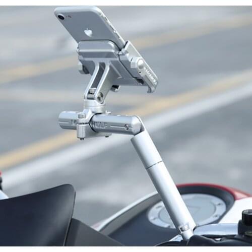 New 22mm-30mm Motorcycle Multifunctional Expansion Rack Extension Rotatable Motorbike Light Expansion Bracket Phone Holder Stand