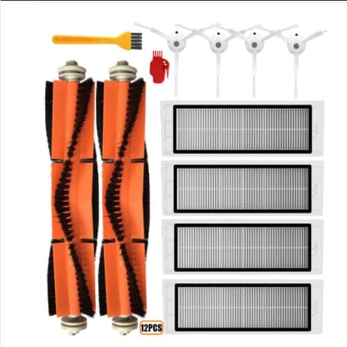 Washable HEPA Filter+Side Brush+Main Brush for Xiaomi mijia 1S robot vacuum cleaner Roborock S5 S50 S51 replacement accessories
