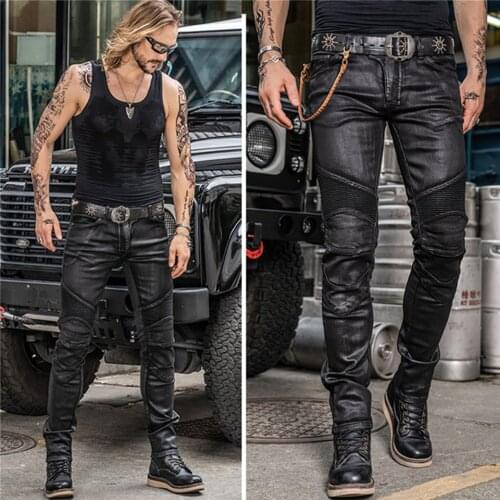 Motorcycle pants motorcycle trousers mens four seasons windproof and drop-resistant motorcycle jeans coated riding pants