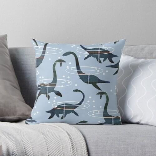 Nessie Throw Pillow Cushion Cover Polyester throw pillows case on sofa home living room car seat decor 45x45cm